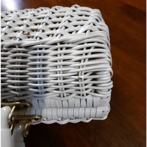 Vintage Simon by Ernest Blum Woven Purse Hong Kong with Pair Vintage White Glove - Picture 6 of 16